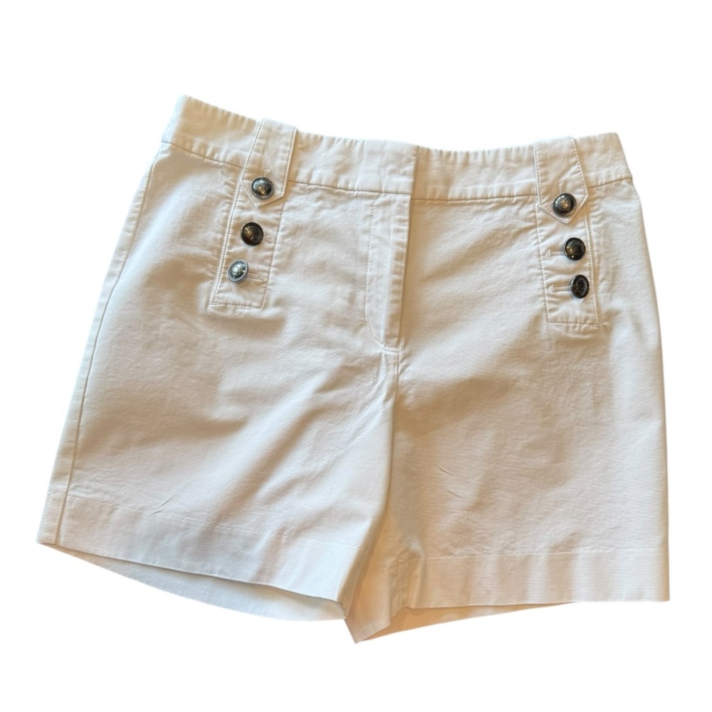 Talbots Sailor Shorts Women's White Size 8P - Picture 3 of 10